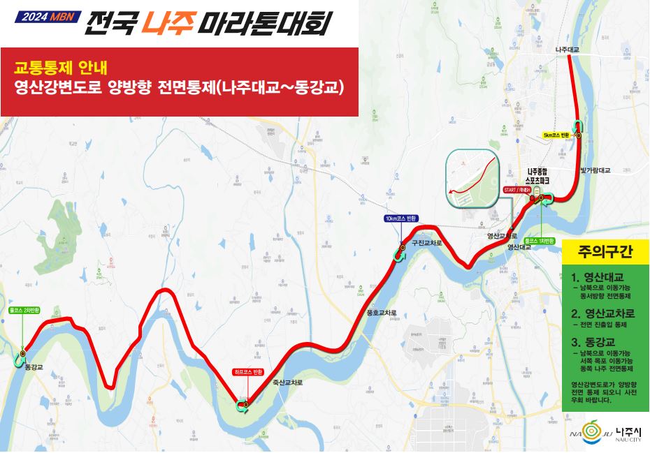 교통통제구간